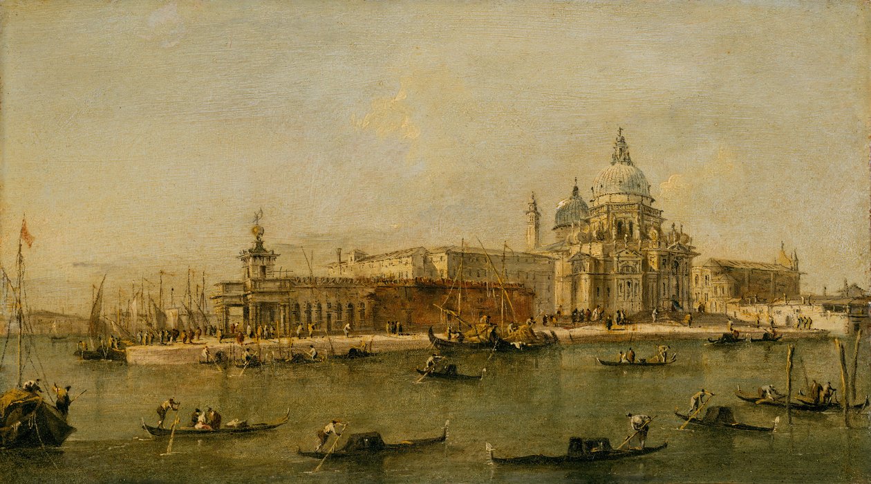 Venise: La Dogana et Santa Maria della Salute - Workshop of Francesco Guardi