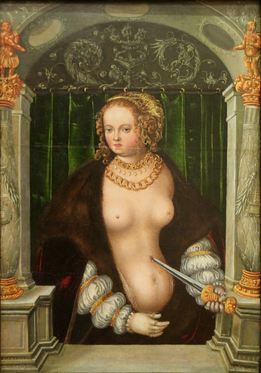 Dutch : Le Suicide de Lucrèce Le Suicide de Lucrèce - workshop of Lucas Cranach the Elder
