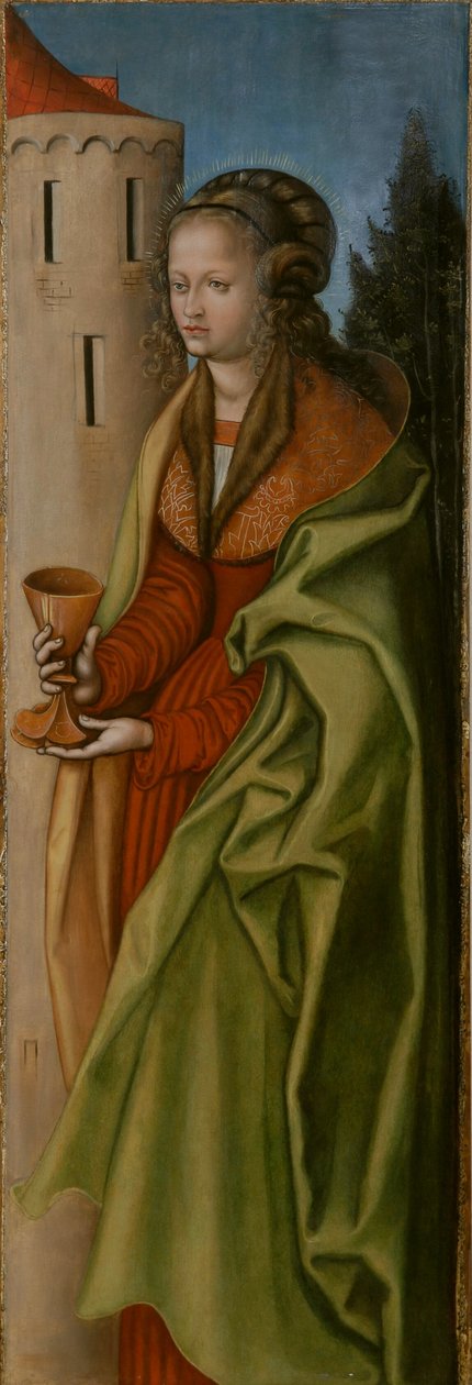 Allemand : Hl. Barbara St Barbara - workshop of Lucas Cranach the Elder