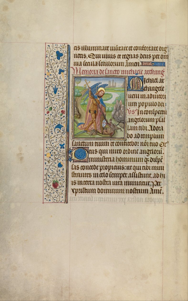 Saint Michel et le dragon - Workshop of Willem Vrelant