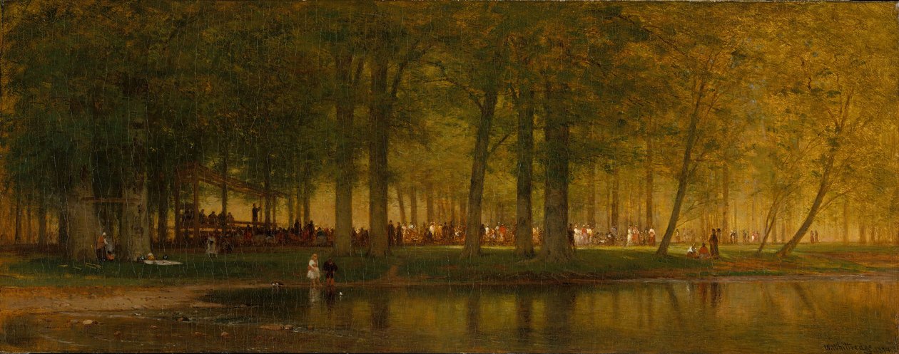 La réunion de camp - Worthington Whittredge