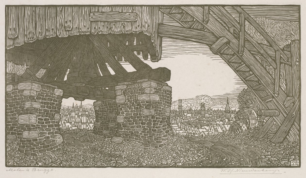 Moulin à Bruges - Wynand Otto Jan Nieuwenkamp