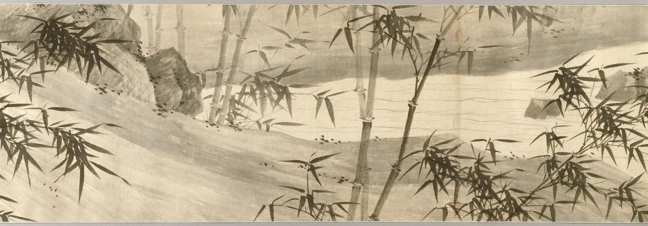 Ruisseau couvert de bambous sous la pluie de printemps - Xia Chang