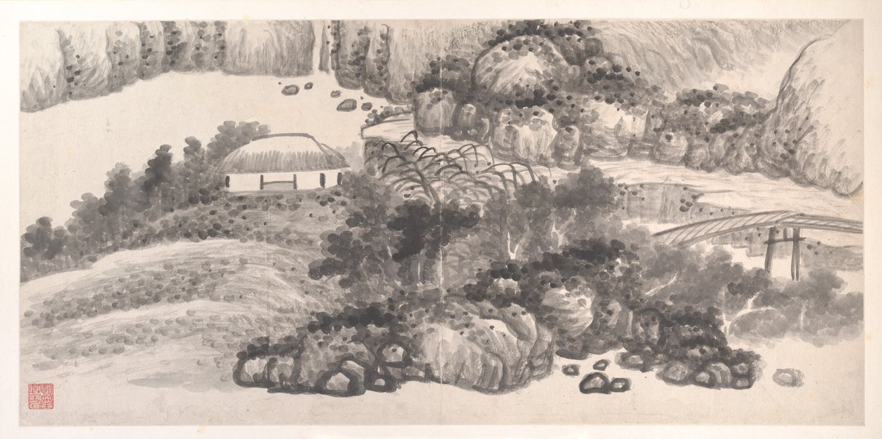 Paysages des douze mois, vers 1685 (album de douze feuilles de peinture ; encre sur papier) - Xian Gong
