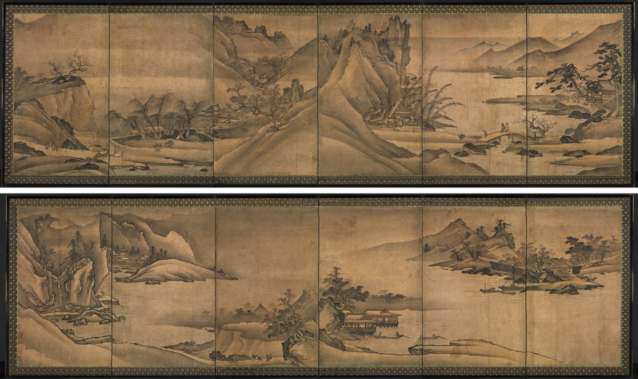 Paysage des quatre saisons - Yi Sumun (Korean, b. c. 1404)