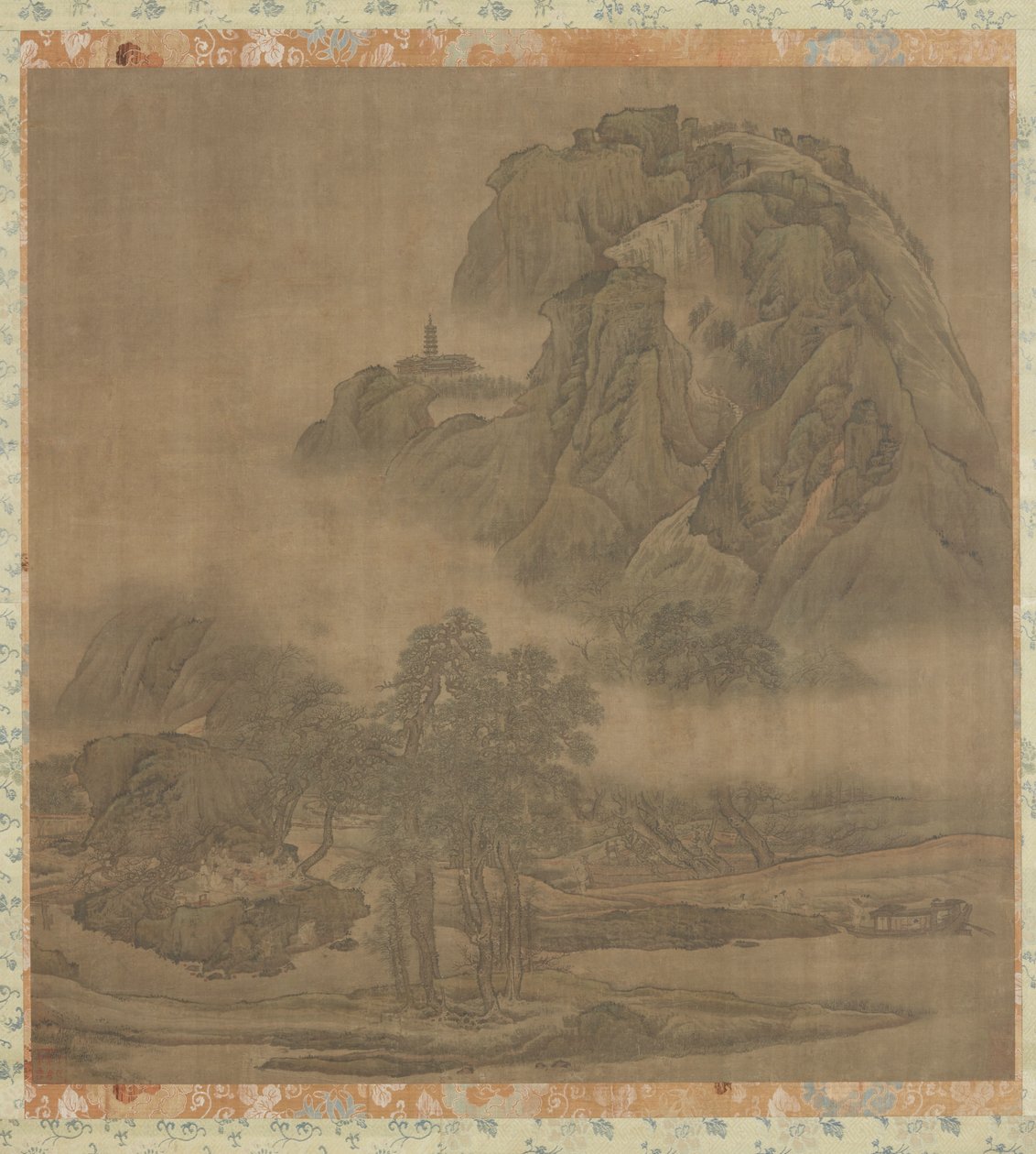 Pique-nique sur la rive, dynastie Qing, 18e siècle - Yuan Jiang