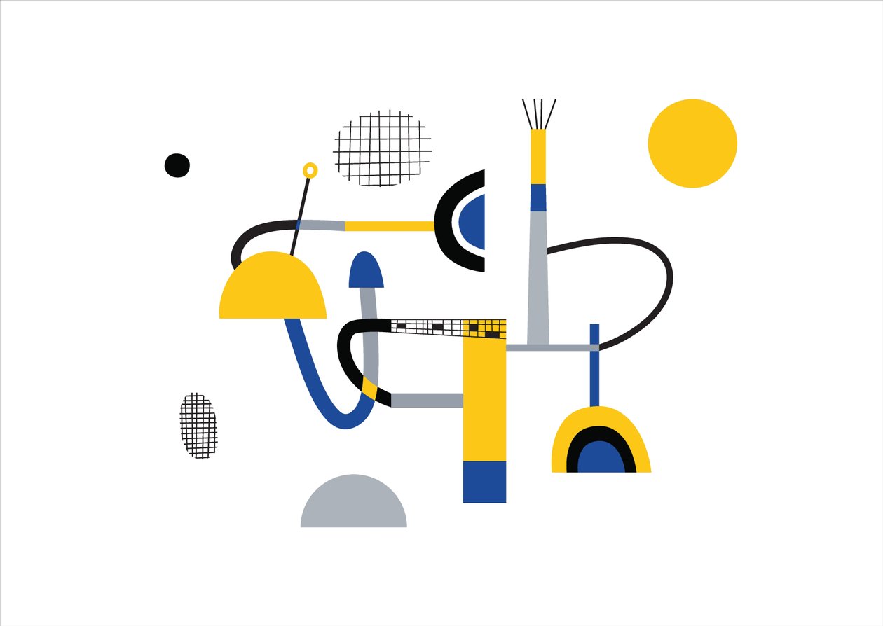 Composition géométrique abstraite, 2017 (illustration vectorielle) - Yulia Drobova