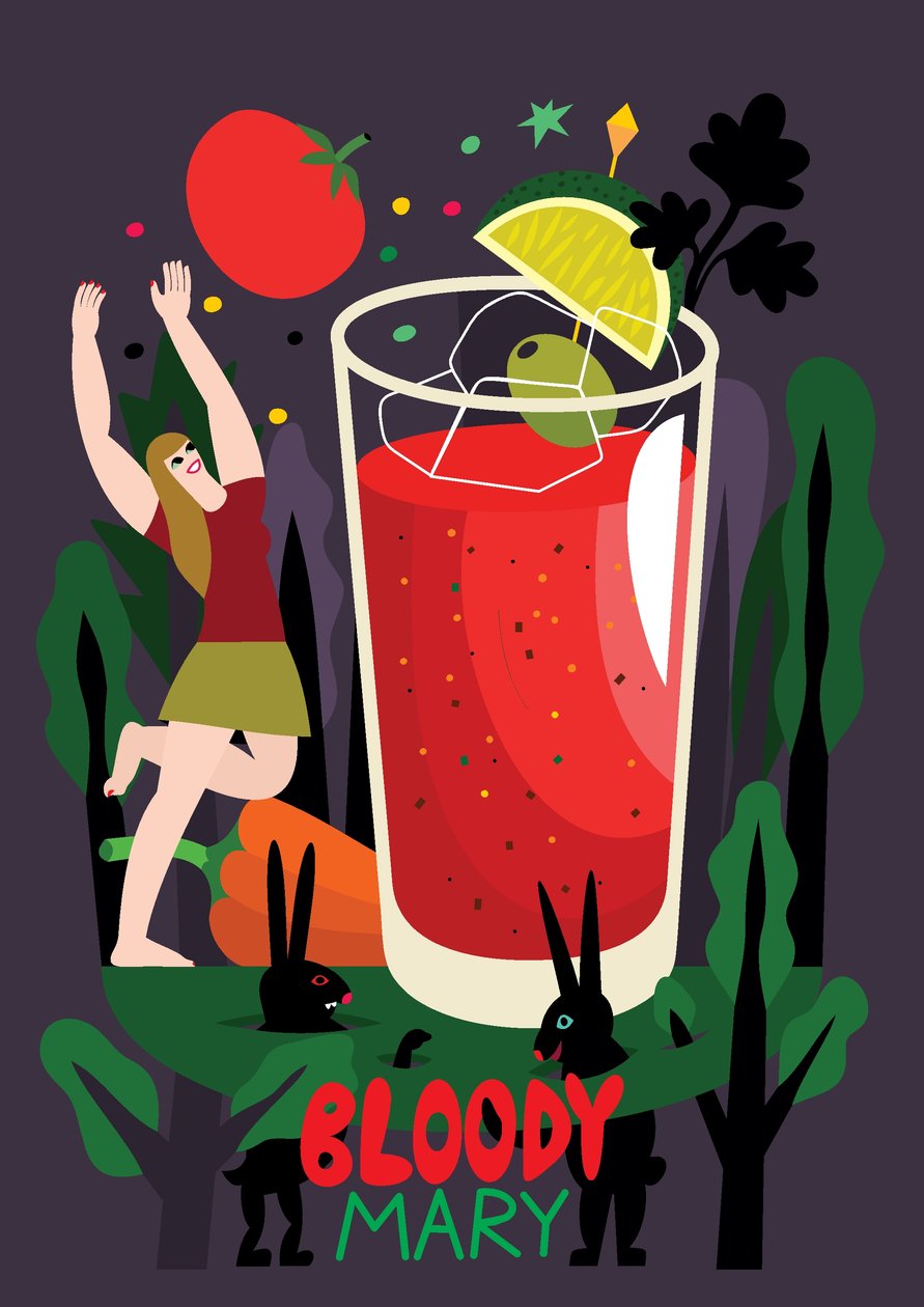 Bloody Mary, 2017 (illustration vectorielle) - Yulia Drobova