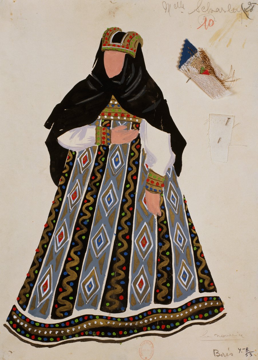 Costume pour le personnage de la nourrice dans 