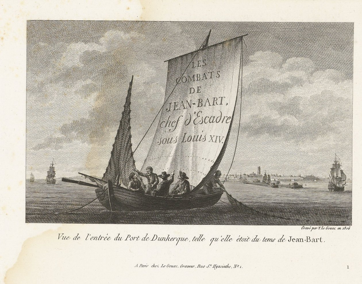 Entrée du port de Dunkerque, ca. 1693-1694 - Yves Marie Le Gouaz