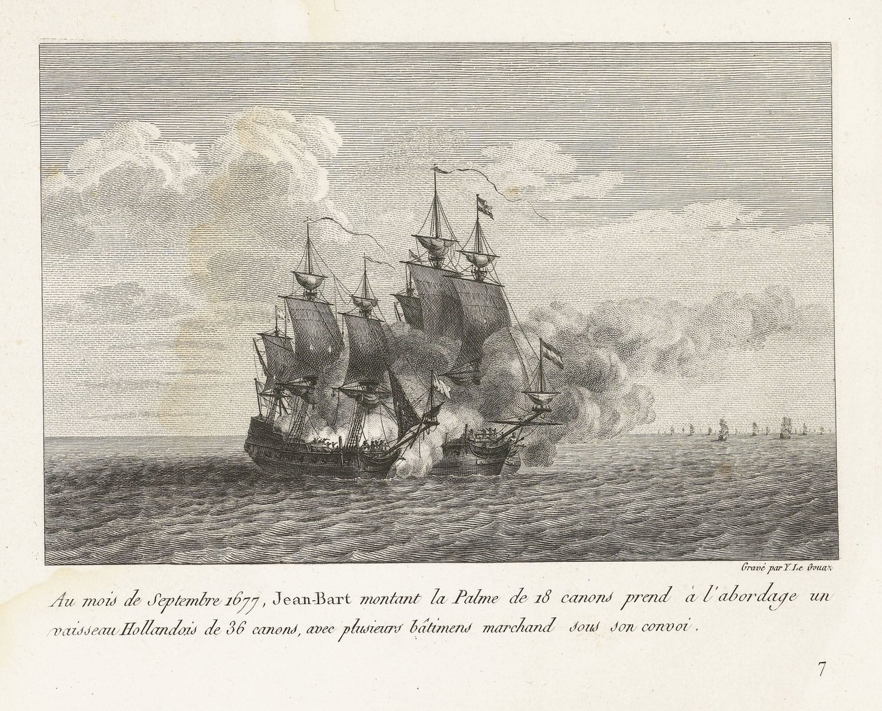 Jean Bart capture une frégate hollandaise, 1677 (Recueil des combats) - Yves Marie Le Gouaz