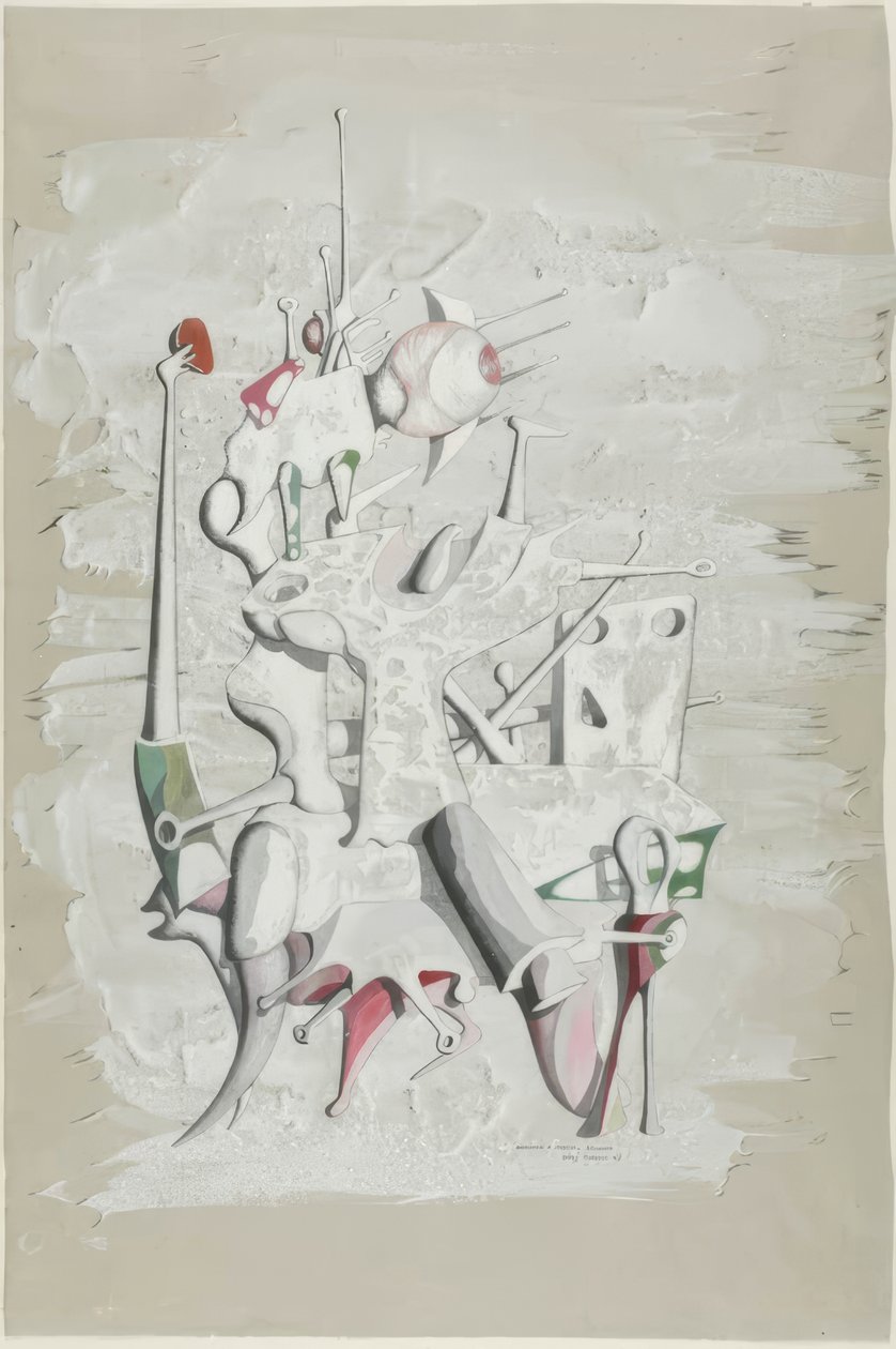Hommage à Marcel Duchamp (recto) ; Construction (verso) - Yves Tanguy