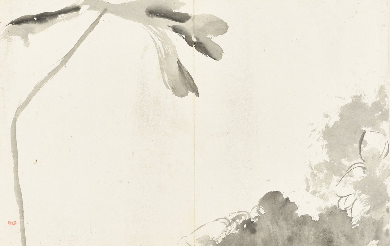 Paysages et fleurs, album de six feuilles - Zhu da Bada Shanren