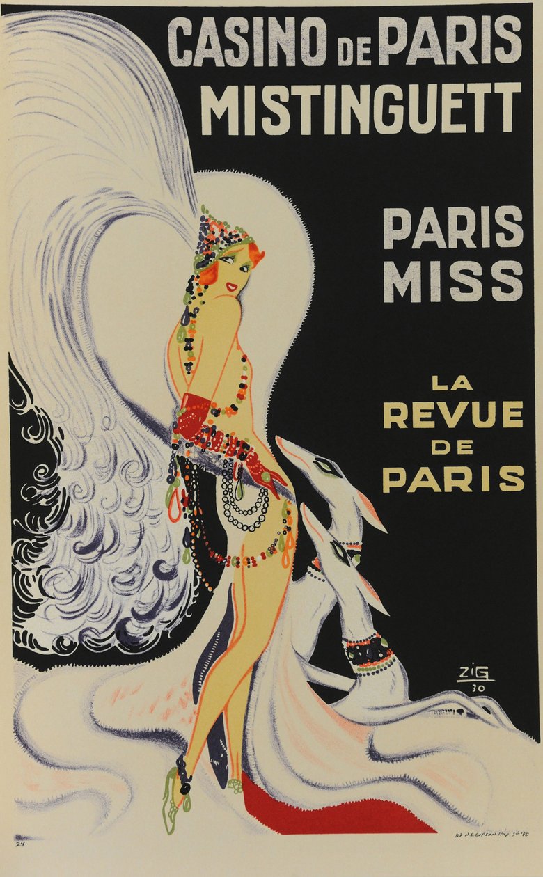 Casino de Paris. Mistinguett. Paris Miss, 1930 - Zig