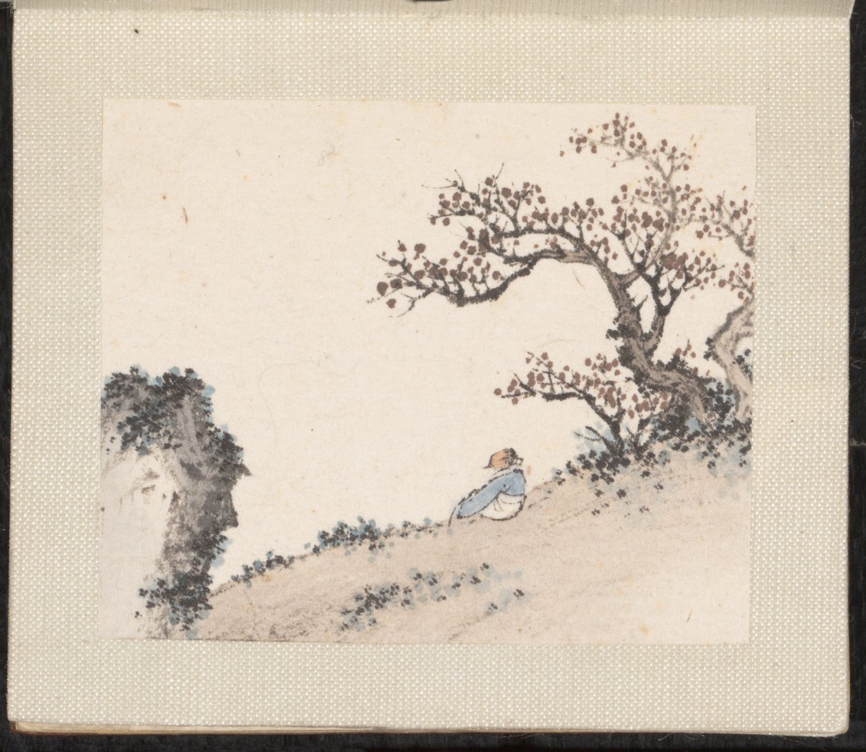Paysages miniatures, datables de 1751-54 (album de huit feuilles ; encre et couleur sur papier) - Zongcang Zhang