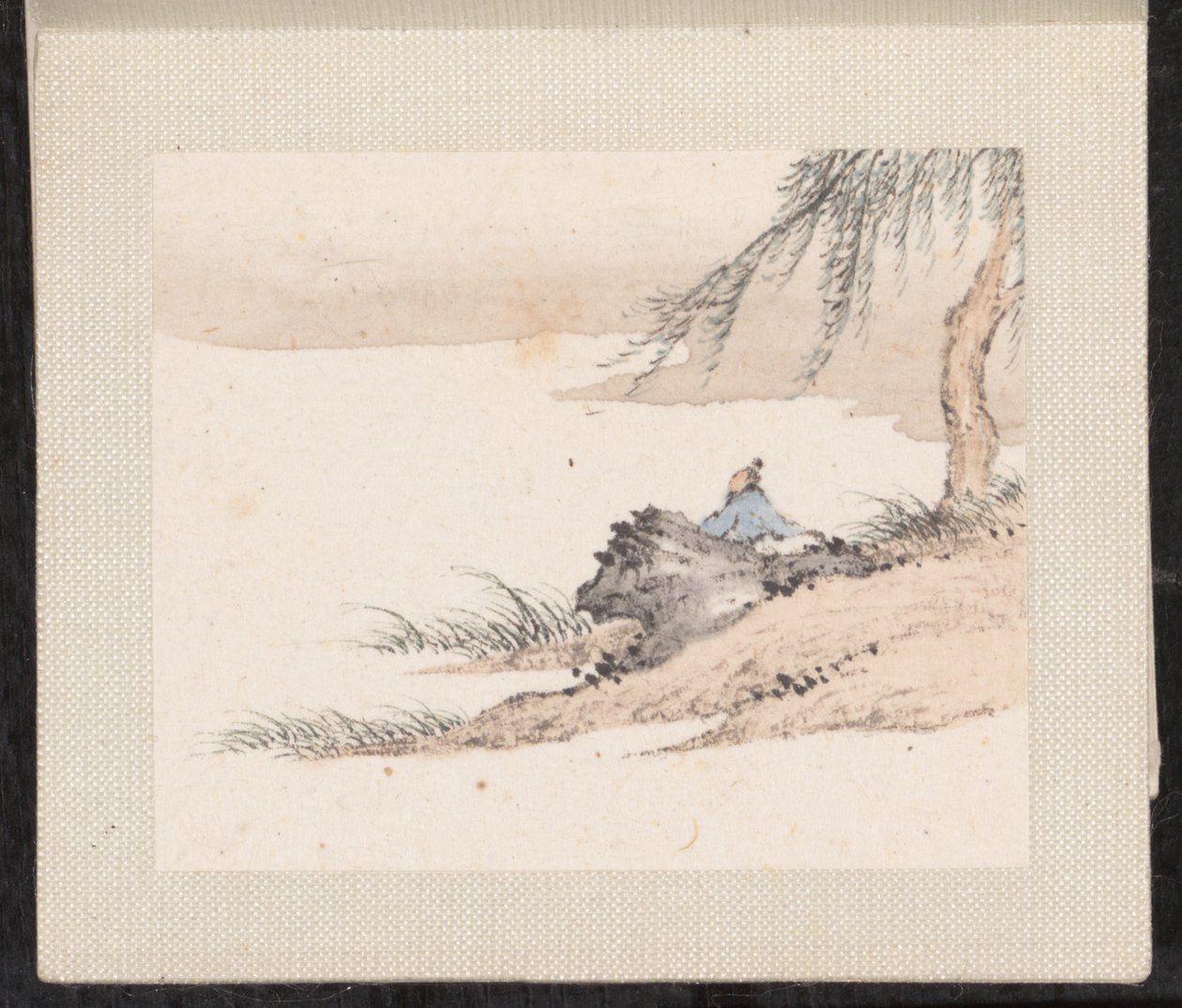 Paysages miniatures, datables de 1751-54 (album de huit feuilles ; encre et couleur sur papier) - Zongcang Zhang