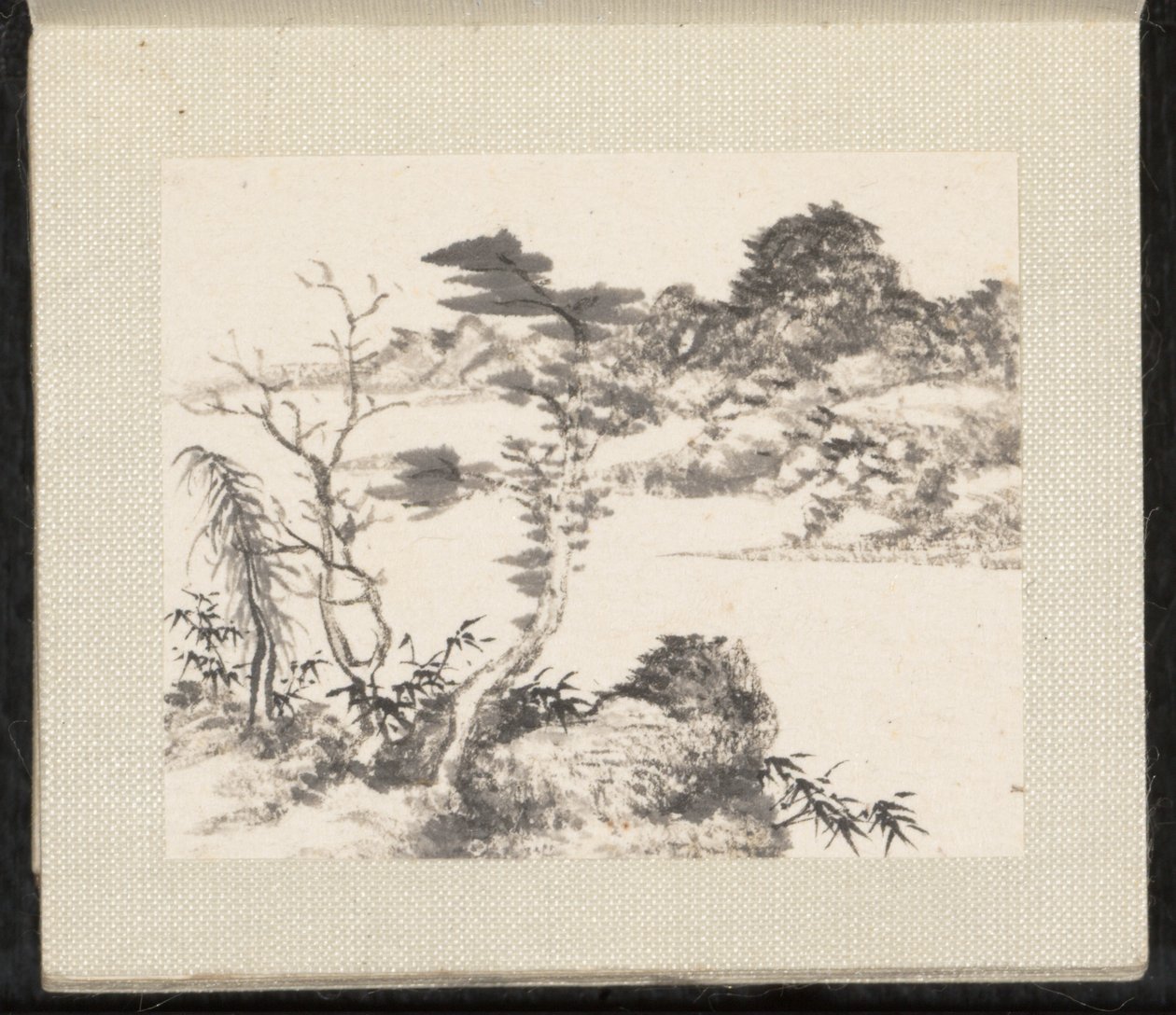 Paysages miniatures, datables de 1751-54 (album de huit feuilles ; encre et couleur sur papier) - Zongcang Zhang