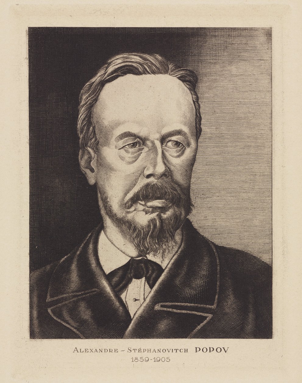 Alexandre-Stephanovich Popov, physicien russe, vers 1905 - Frederick (attr. to) Barnard