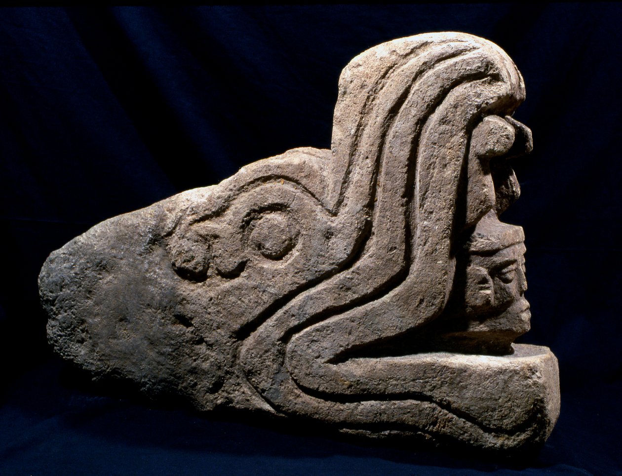 Marqueur de jeu de balle de Mixco Viejo, Guatemala, période post-classique - Hippolyte Lalaise Devéria