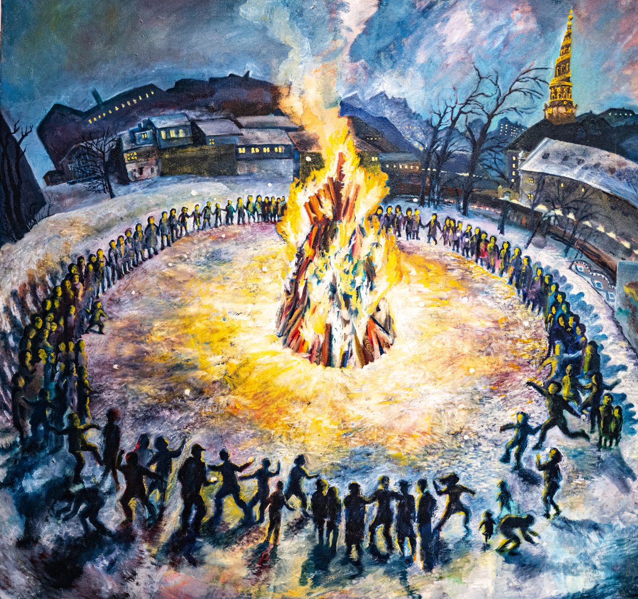 Première fête de Christiania, Copenhague. - . .