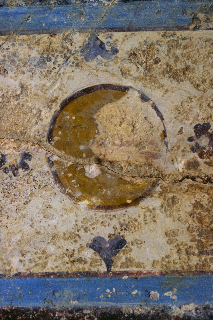 Fragment de fresque, Temple-Cryptoportique de Salus Augusta, ancienne ville romaine d