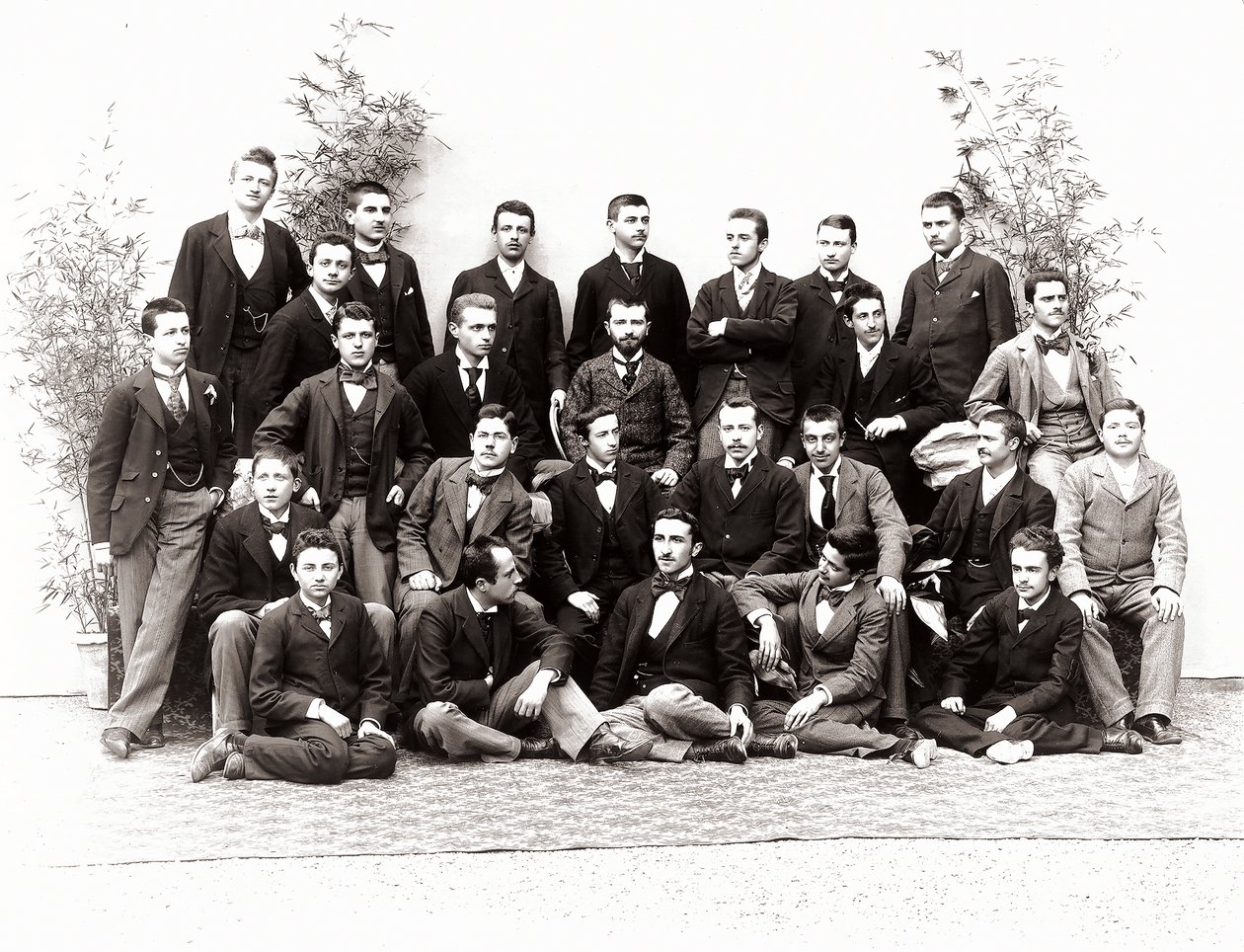 Portrait de groupe des élèves de troisième année de lycée - Henry Charles Fehr