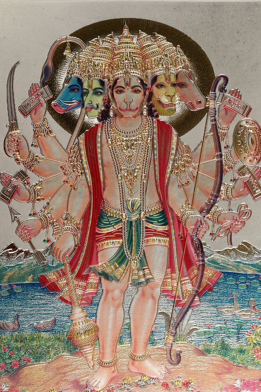Hanuman, le dieu singe dans la mythologie hindoue - . .