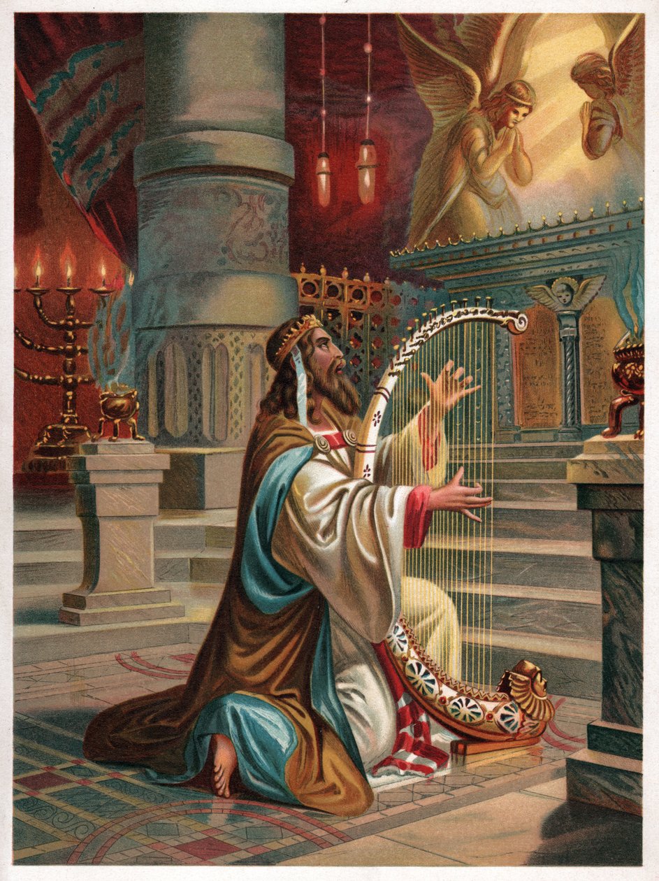 Roi David (lithographie) - . .