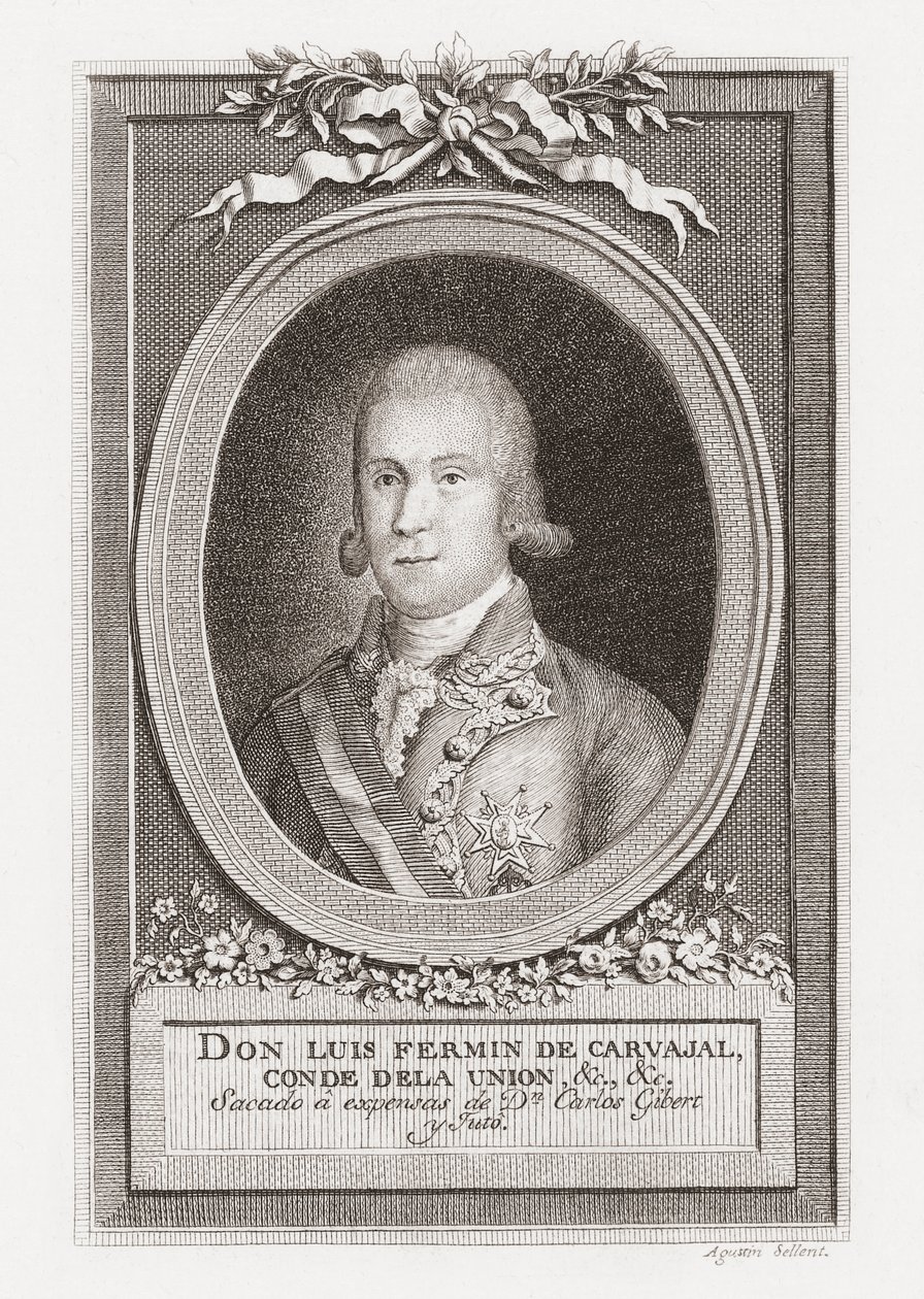 Luis Fermín de Carvajal, Comte de la Unión. Portrait. - . .