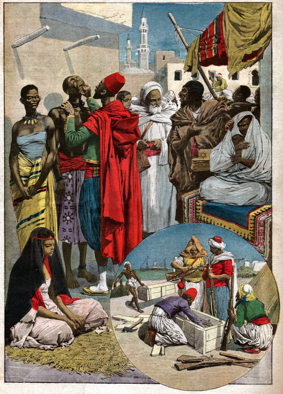 Marché aux esclaves à Tripoli - Ferdinand Georg Waldmuller