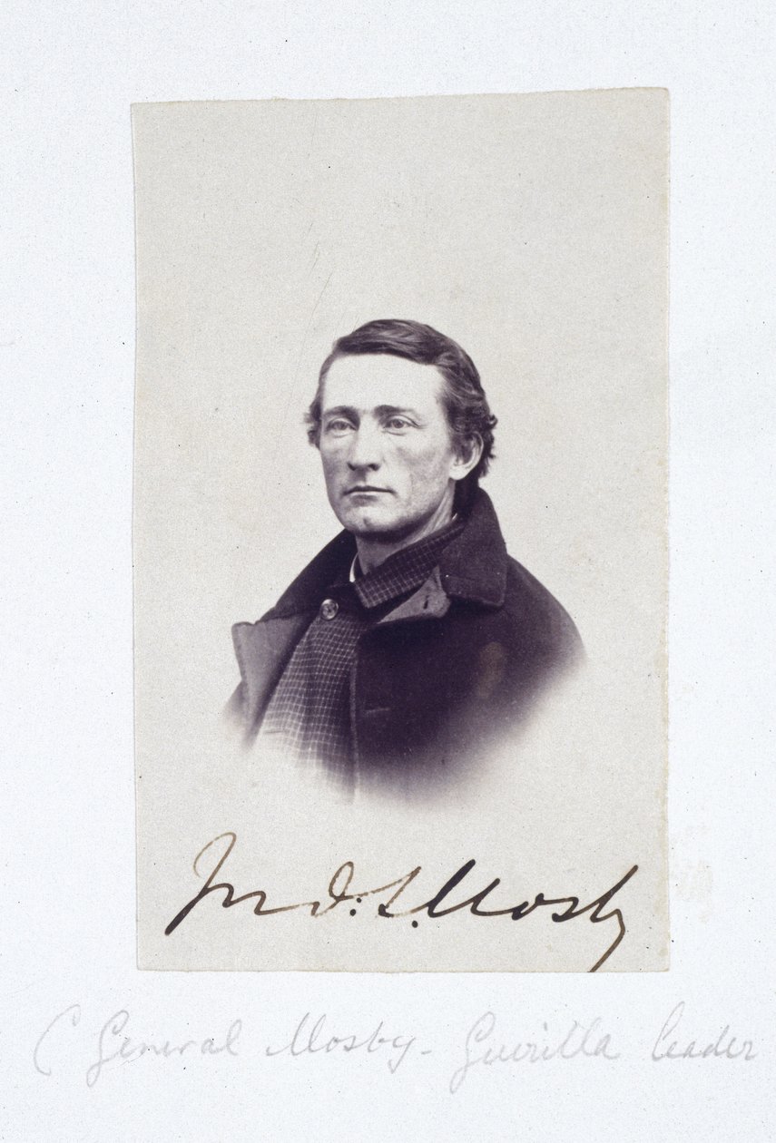 Portrait du général Mosby, chef de guérilla confédéré, vers 1863 - Frederick (attr. to) Barnard