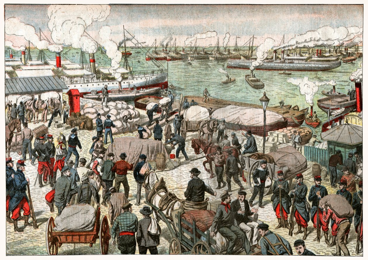 Retour au travail dans le port de Marseille - . .