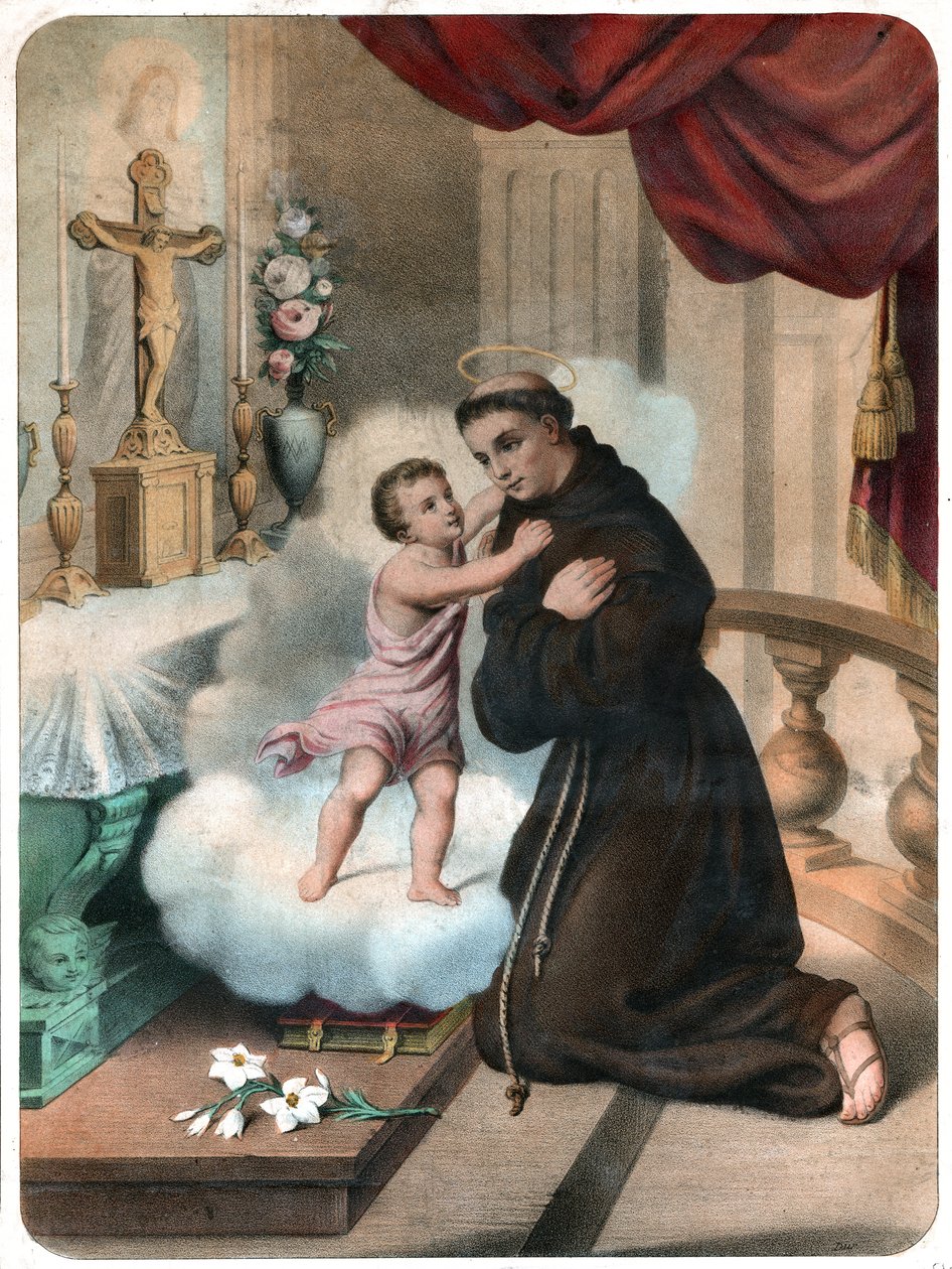 Saint Antoine de Padoue (gravure) - . .