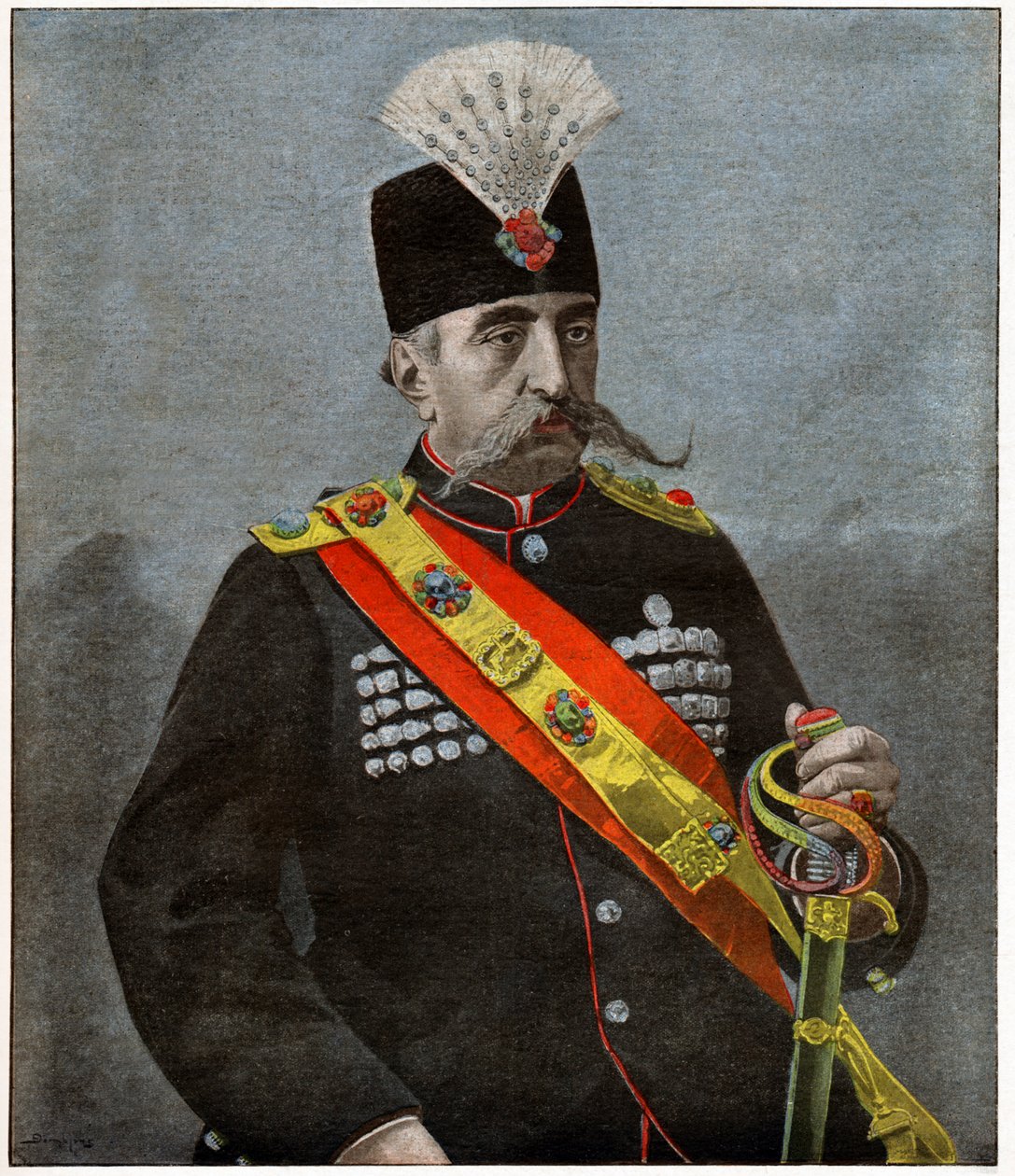 Le Shah Mozaffar ad-Din - . .