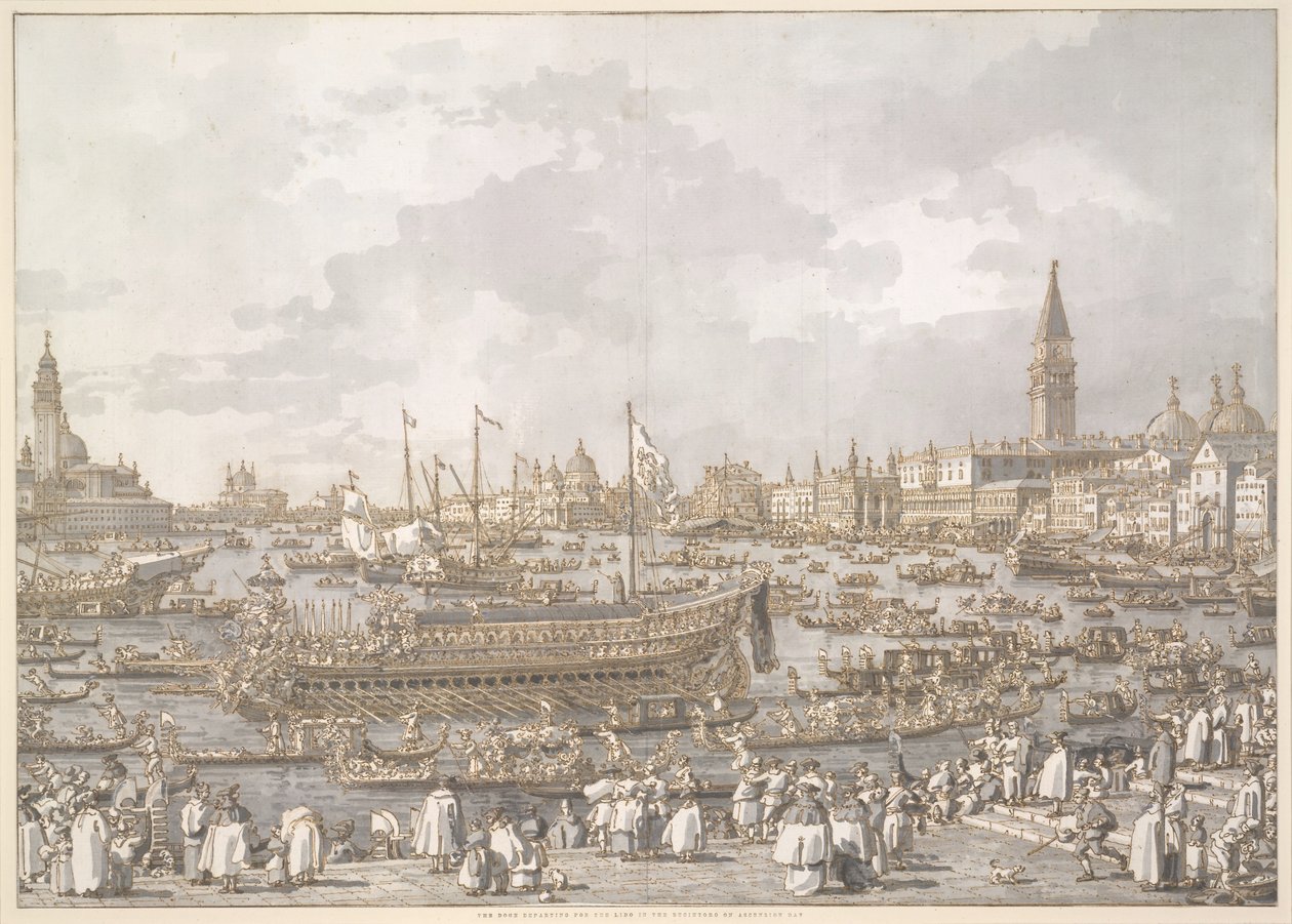 Le Doge de Venise partant pour le Lido - Canaletto