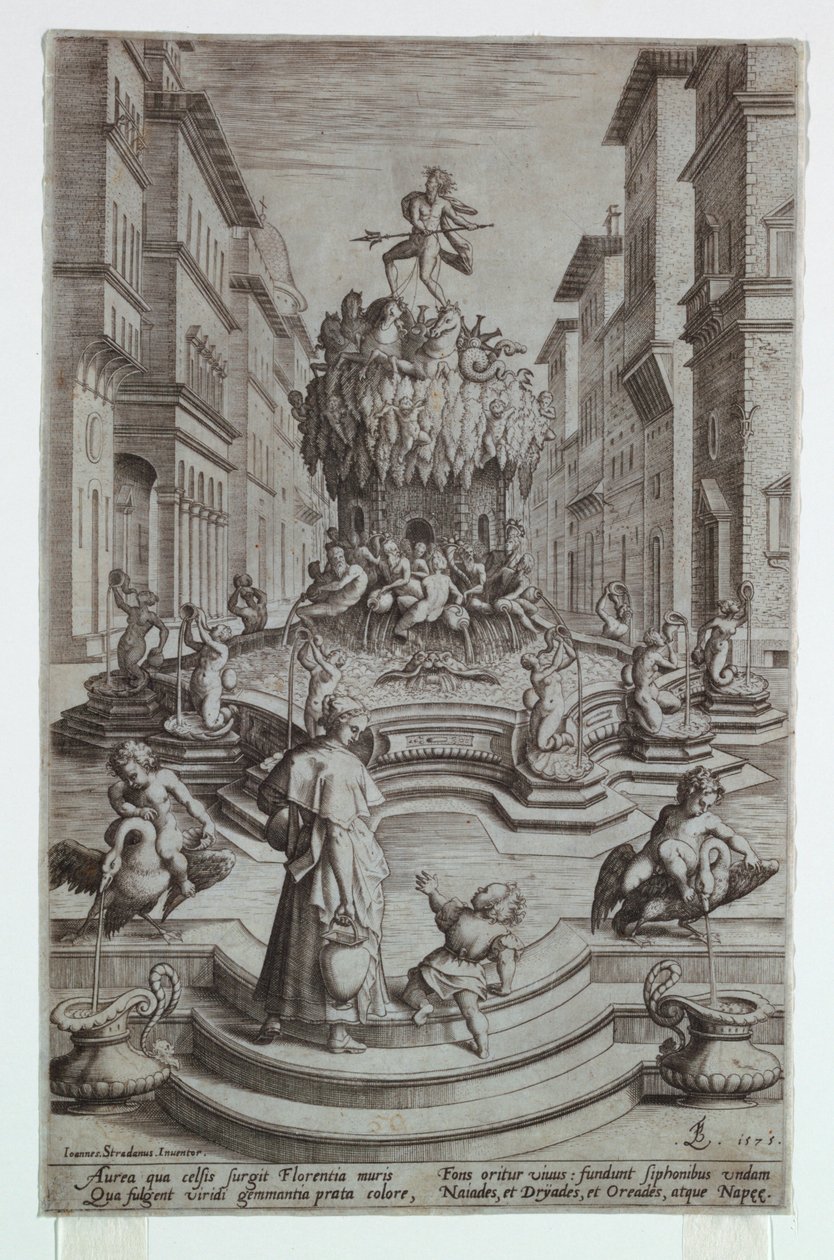Fontaine de Neptune, Florence - after Jan van der Straet, called Stradanus