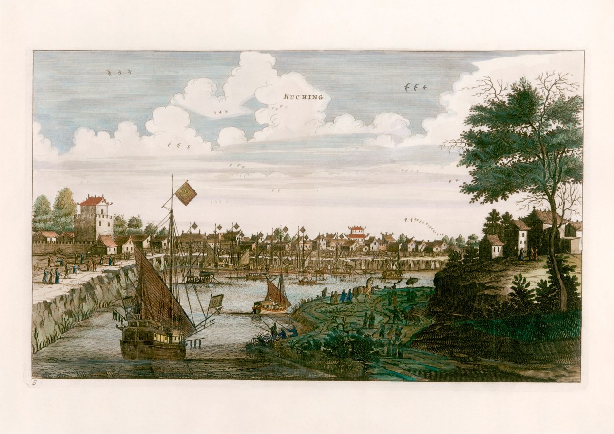 Kuching - after Johannes Nieuhof