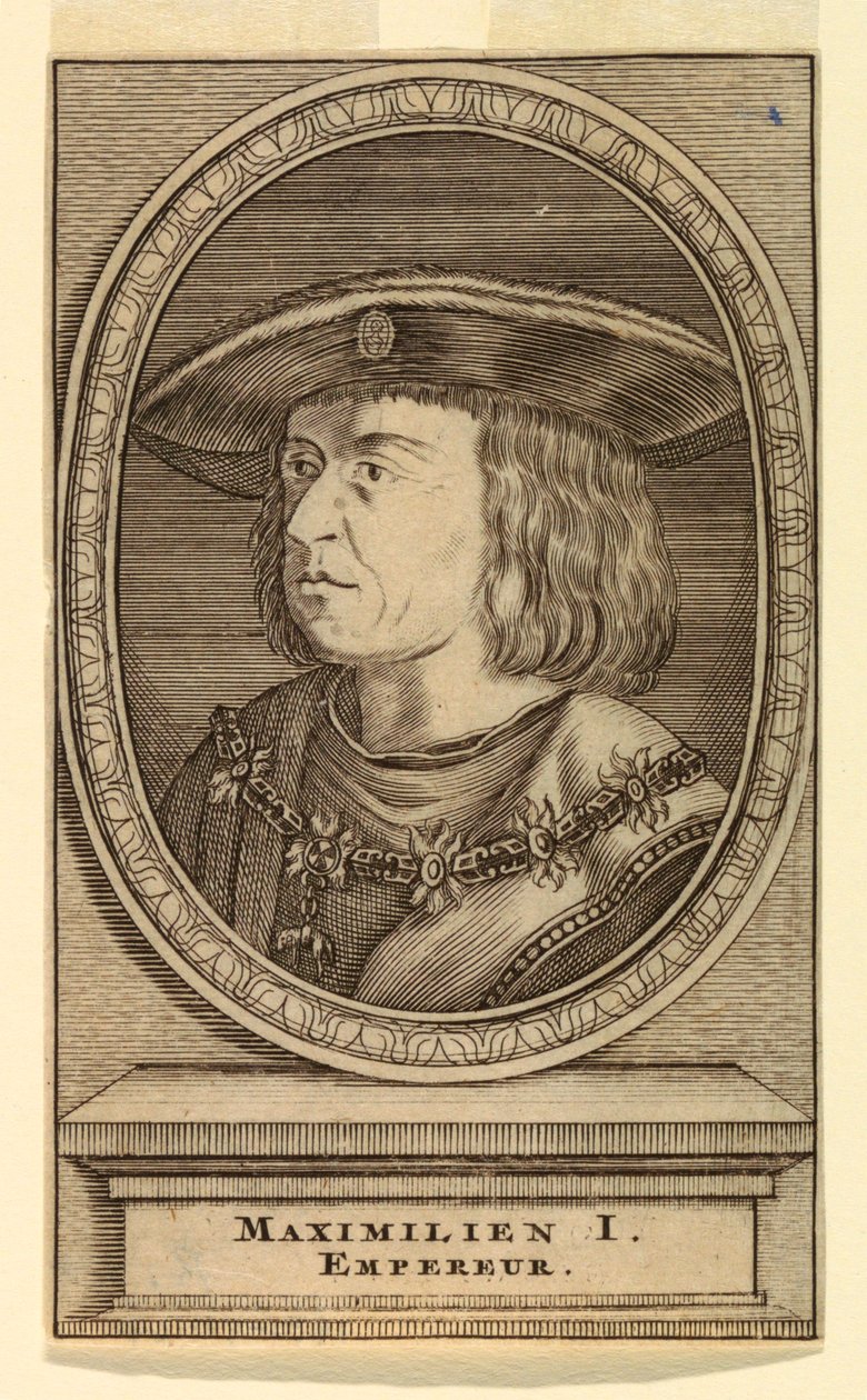 Portrait de Maximilien Ier (1459-1519) - after Lucas van Leyden