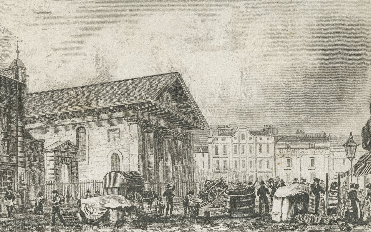 St Pauls Covent Garden, vers 1810 - Thomas Hosmer after Shepherd