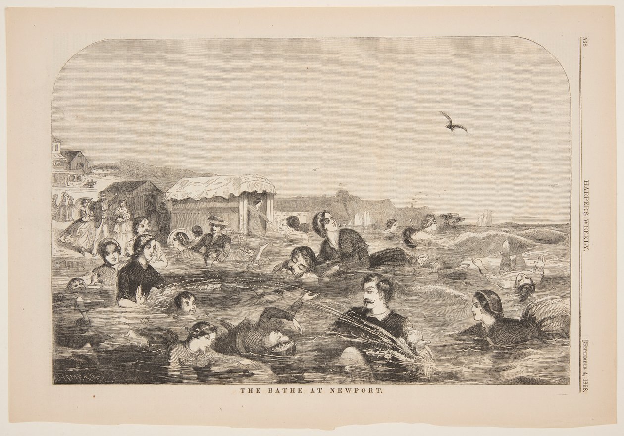 Le bain à Newport - after Winslow Homer