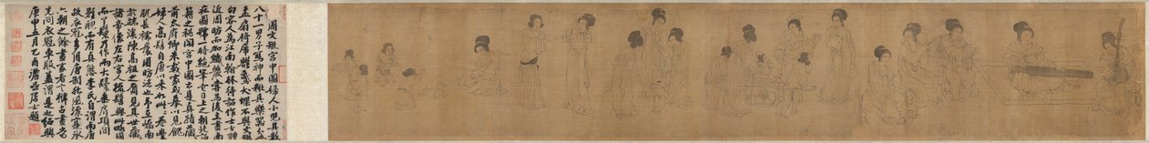 Dans le palais - after a work attributed to Zhou Wenju