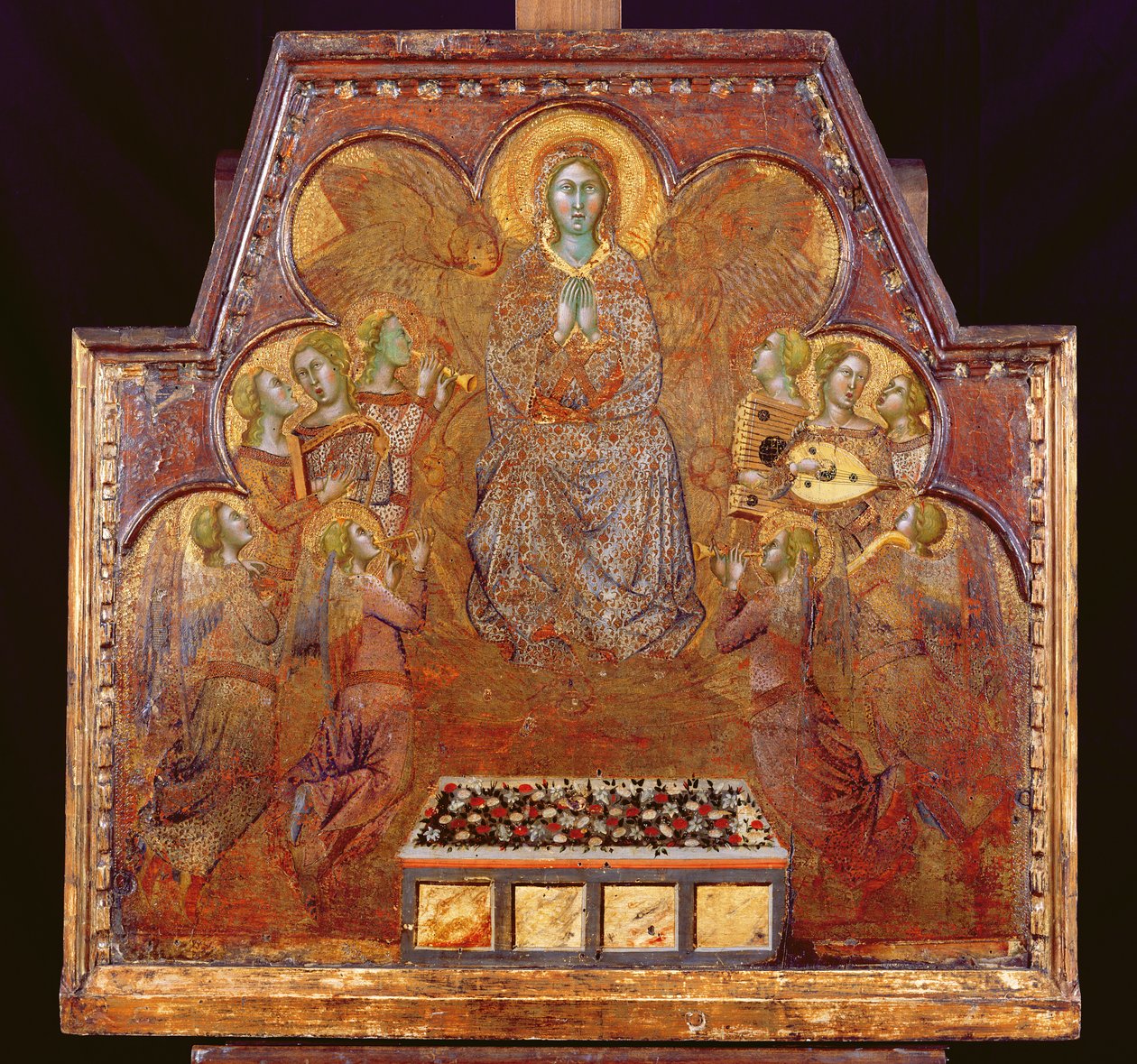 Vierge entourée d