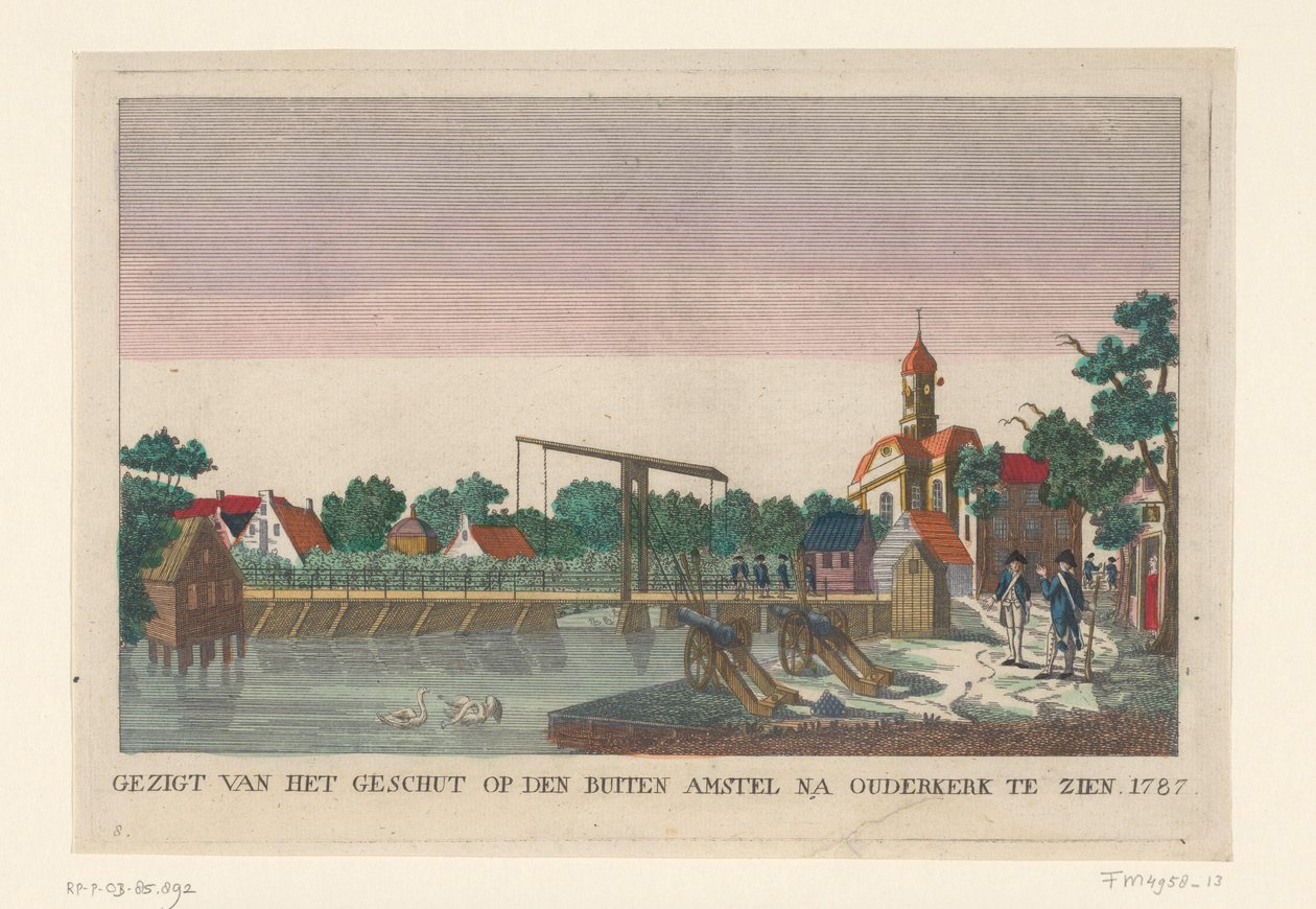 Batterie à Ouderkerk, 1787 - anonymous (attributed to)