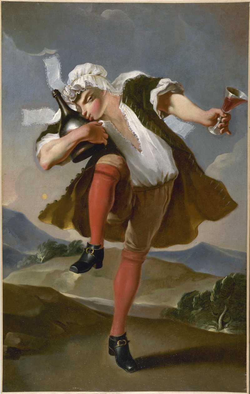 French: A la bonne bouteille. Enseigne de marchands de vin, Paris - anonymous 