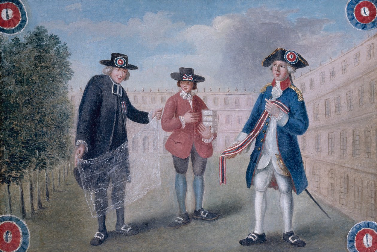 French: Aux trois ordres. Enseigne d