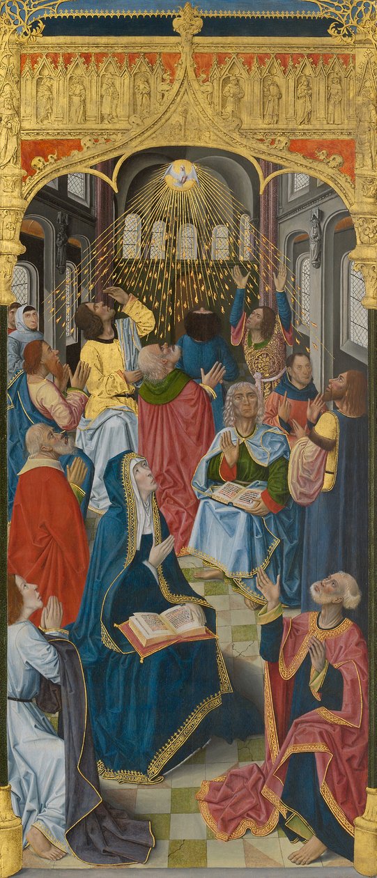 Panneaux du maître-autel de la chartreuse de Saint-Honoré, Thuison-les-Abbeville : Pentecôte - anonymous 