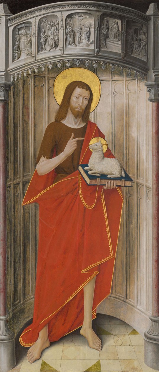 Panneaux du maître-autel de la chartreuse de Saint-Honoré, Thuison-les-Abbeville : Saint Jean-Baptiste - anonymous 