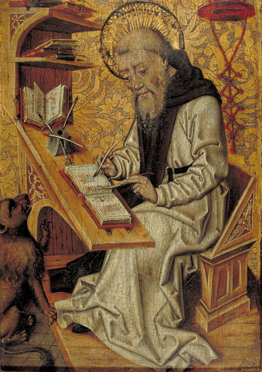Saint Hiëronyme écrivant dans sa cellule d