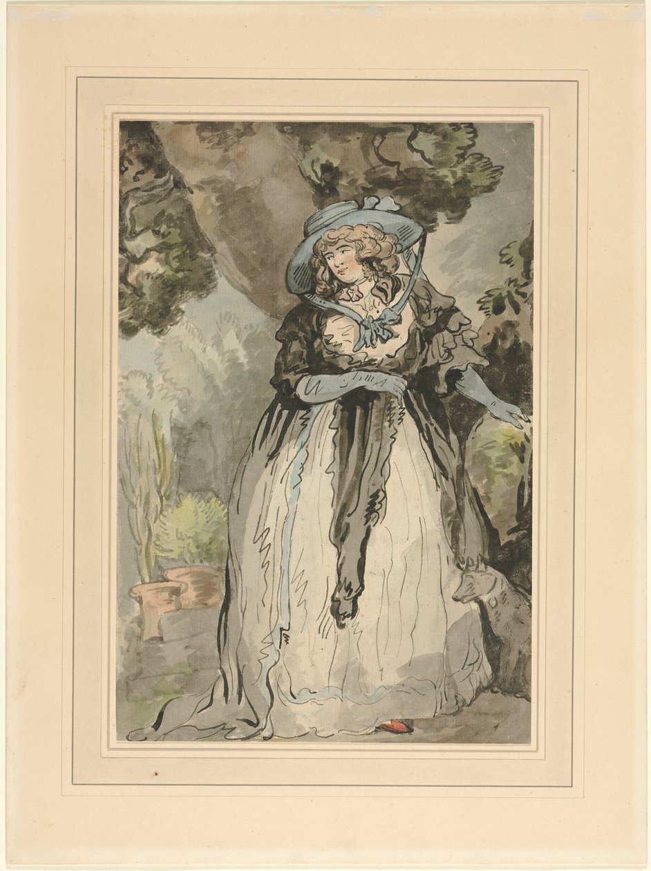 Mme Samuel Howitt (née Elizabeth Rowlandaon) - attributed to George Murgatroyd Woodward
