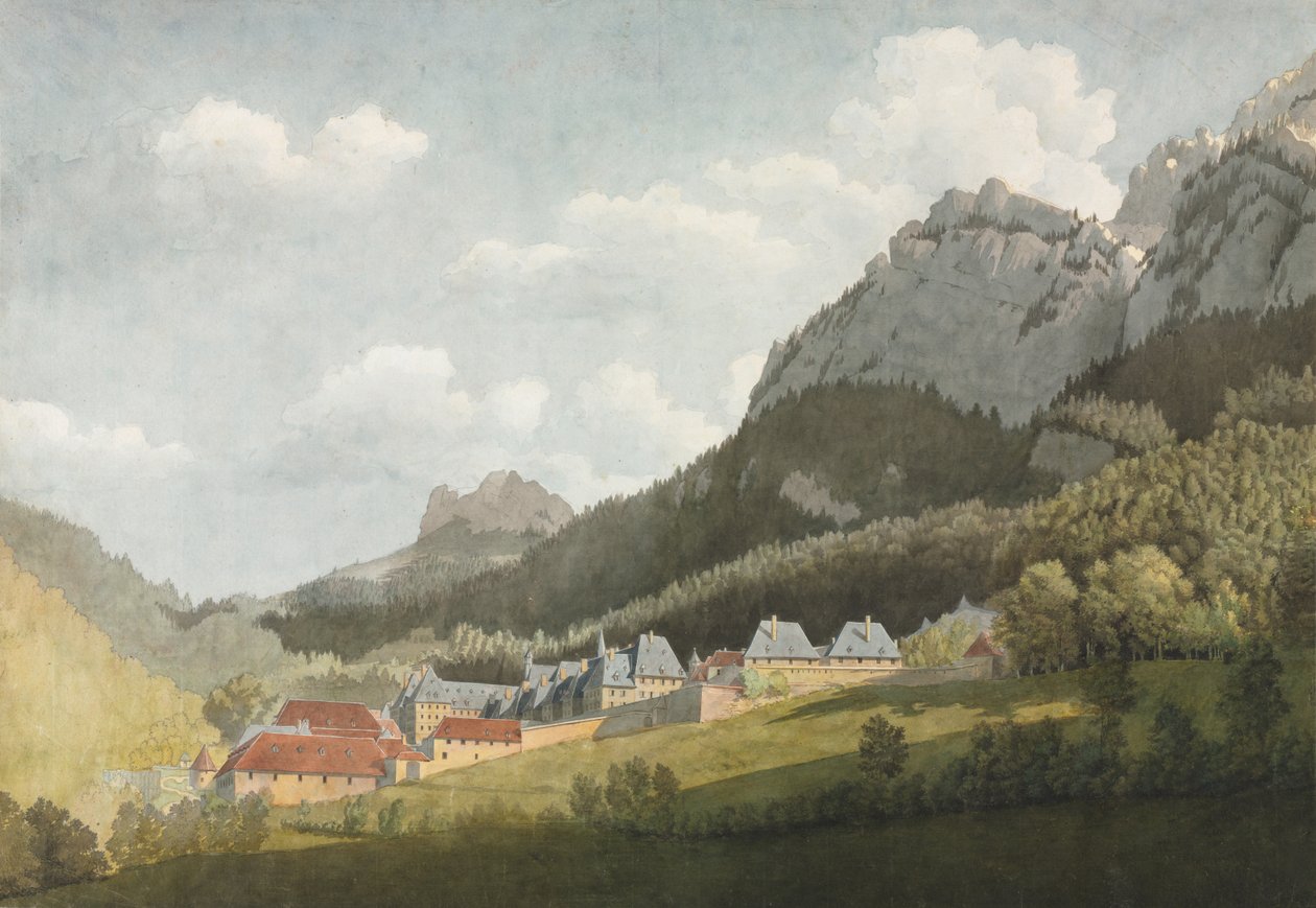 Paysage de la Grande Chartreuse - attributed to Jean Lubin Vauzelle